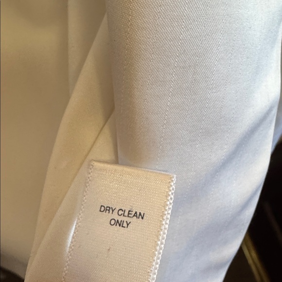 Banana Republic Classic White Suit Jacket Blazer Preppy Work Wear Boss Lady Top - Picture 7 of 8